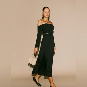 NWOT Reformation Ballari Dress in Black